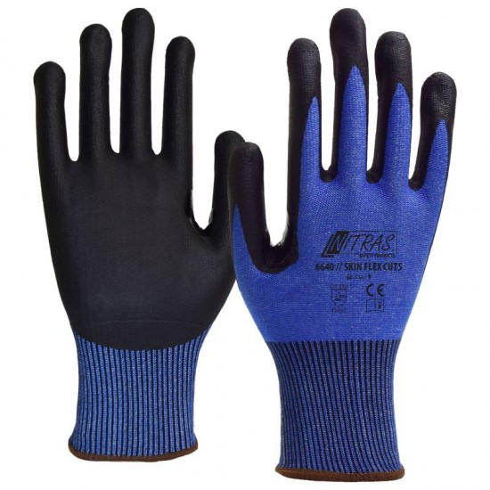 Γάντια προστασίας κοπής μπλε SKIN FLEX CUT5 6640