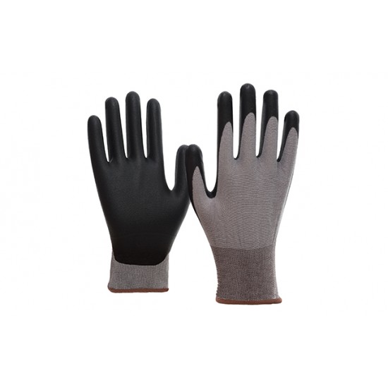 Γάντια προστασίας πλεκτά γκρι με επένδυση PPU SKIN CLEAN 8720