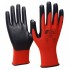 Γάντια νάυλον νιτριλίου κόκκινα Nitrile Foam 3510