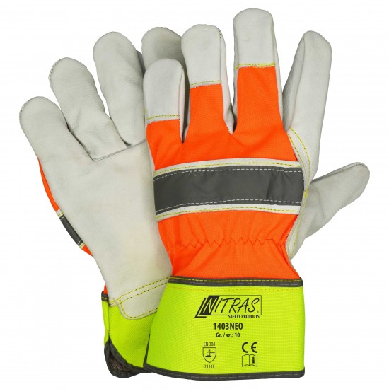 NITRAS ΓΑΝΤΙΑ COW GRAIN NEON YELLOW 1403NEO NITRAS ΓΑΝΤΙΑ COW GRAIN NEON YELLOW 1403NEO