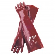 Γάντια PVC κόκκινα με πλήρη επένδυση 40cm 160240 Γάντια PVC κόκκινα με πλήρη επένδυση 40cm 160240