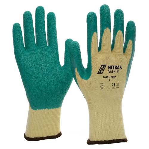 NITRAS Γάντια Latex GRIP 1603 