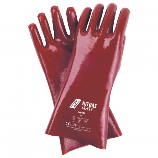 Γάντια PVC με επένδυση 2πλης εμβάπτισης 35cm 160435 Γάντια PVC με επένδυση 2πλης εμβάπτισης 35cm 160435
