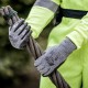 NITRAS Γάντια προστασίας κοπής γκρι με επένδυση CUT3 PU 6350