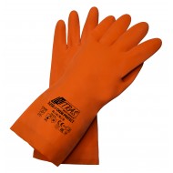 Γάντια προστασίας χημικών latex πορτοκαλί  CHEM PROTECT 3250