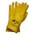 Γάντια νιτριλίου κίτρινα με πλήρη επένδυση 30cm 3406X