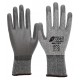 NITRAS Γάντια προστασίας κοπής γκρι με επένδυση PU CUT5 6605